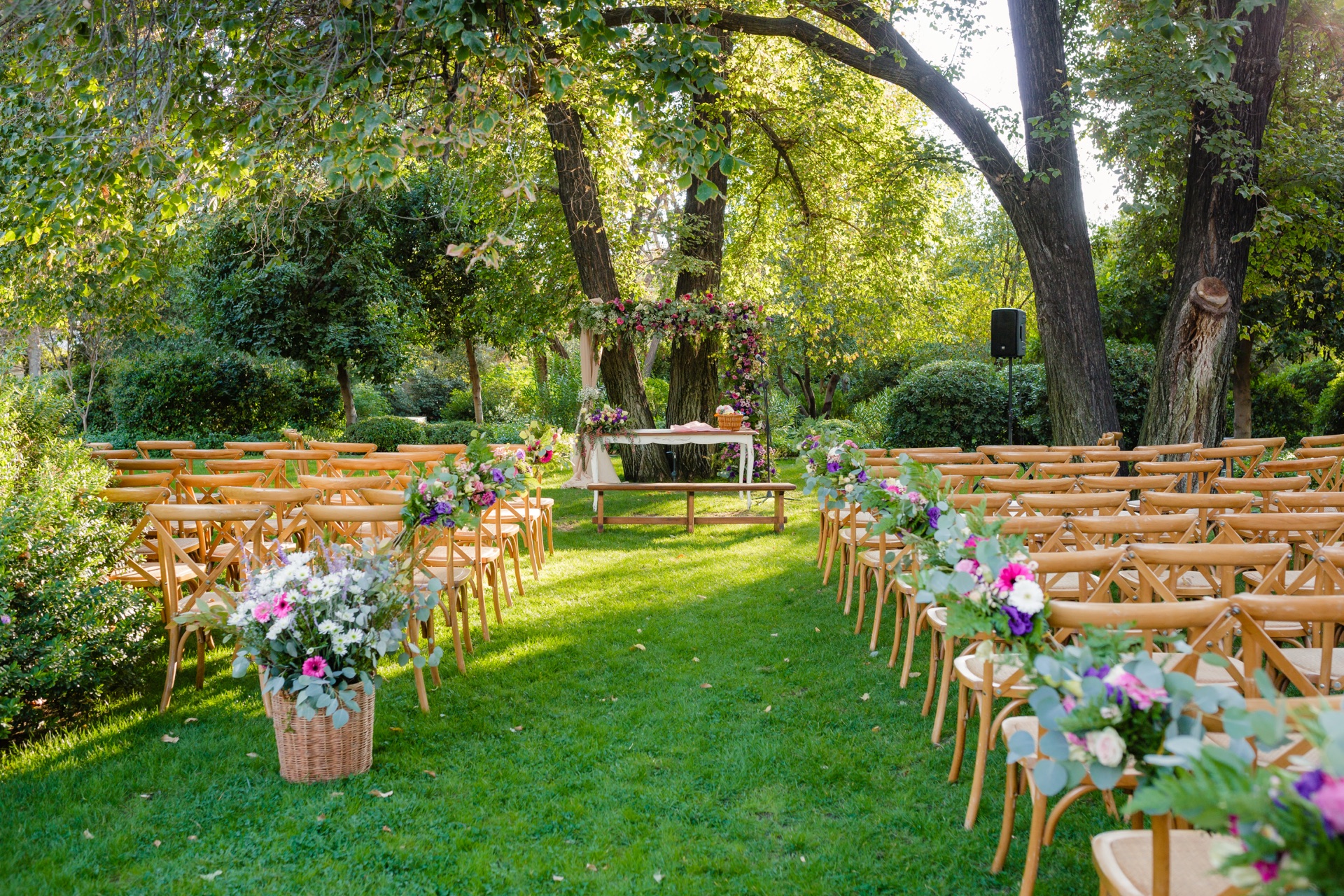 Ceremonia al aire libre, montaje Parissimo